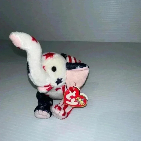 New!Lefty & Righty 2000 Ty Beanie Babies Original Tags Stars & Stripes Election! - Picture 4 of 16